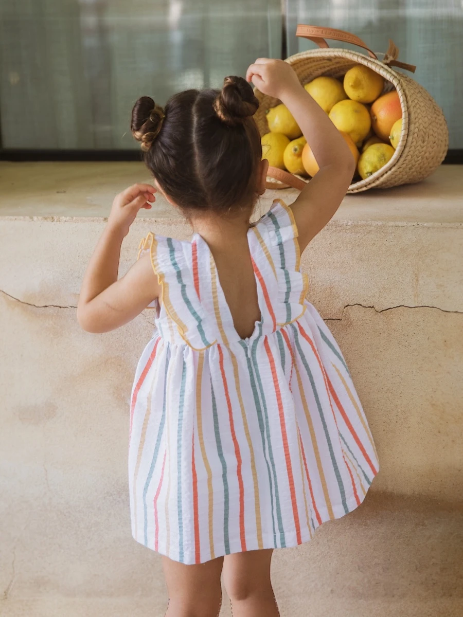 Vestido Sunny  rayas multicolor - Imagen 2