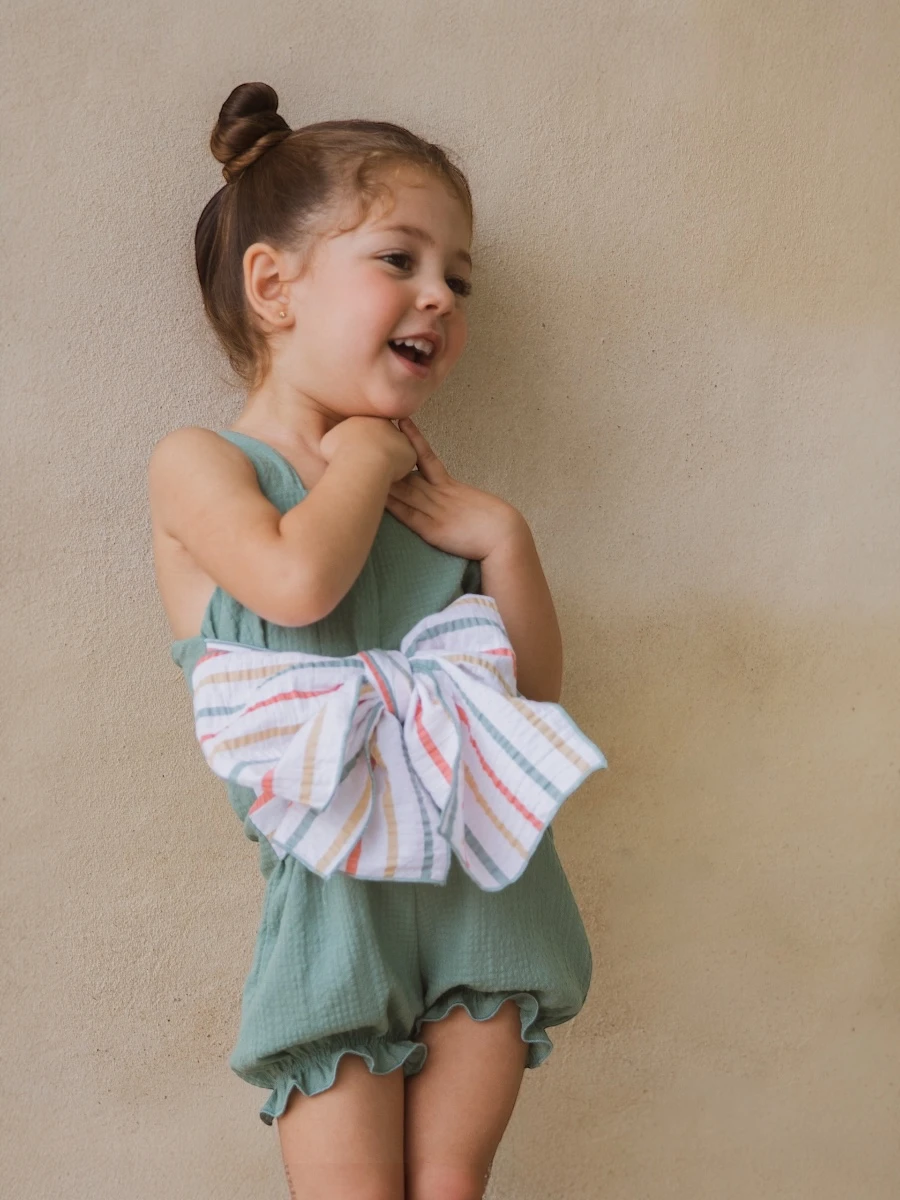 Mono Sunny  corto lmaxi lazada rayas multicolor - Imagen 3